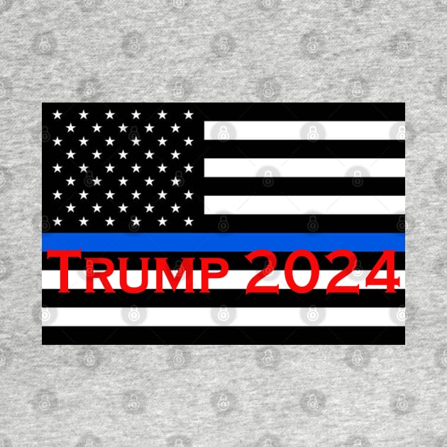 Thin Blue Line Trump by PatriotGear